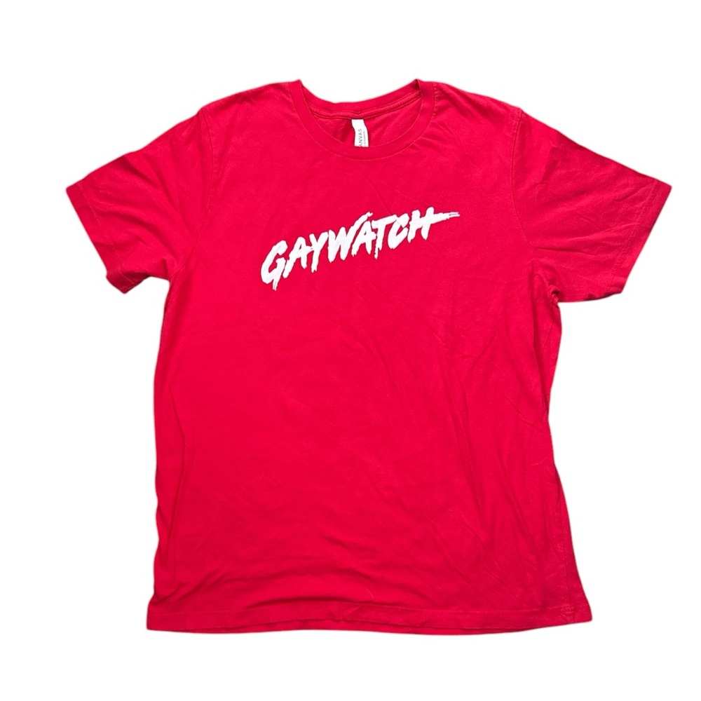 Red Gaywatch Tee Baywatch